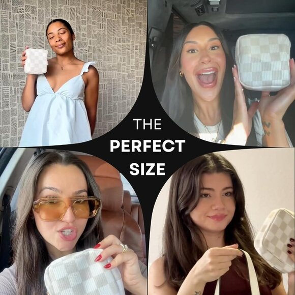 Mini Makeup Bag, Small Makeup Bag for Purse, Small Cosmetic Bag for Purse, Small - Picture 2 of 6